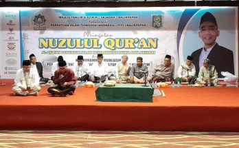 Acara Nuzulul Quran yang diselenggarakan oleh Majelis Taklim & Zikir Satu Jalan dalam Ibadah (Sajadah) di Hotel New Benakutai pada Minggu (16/03).